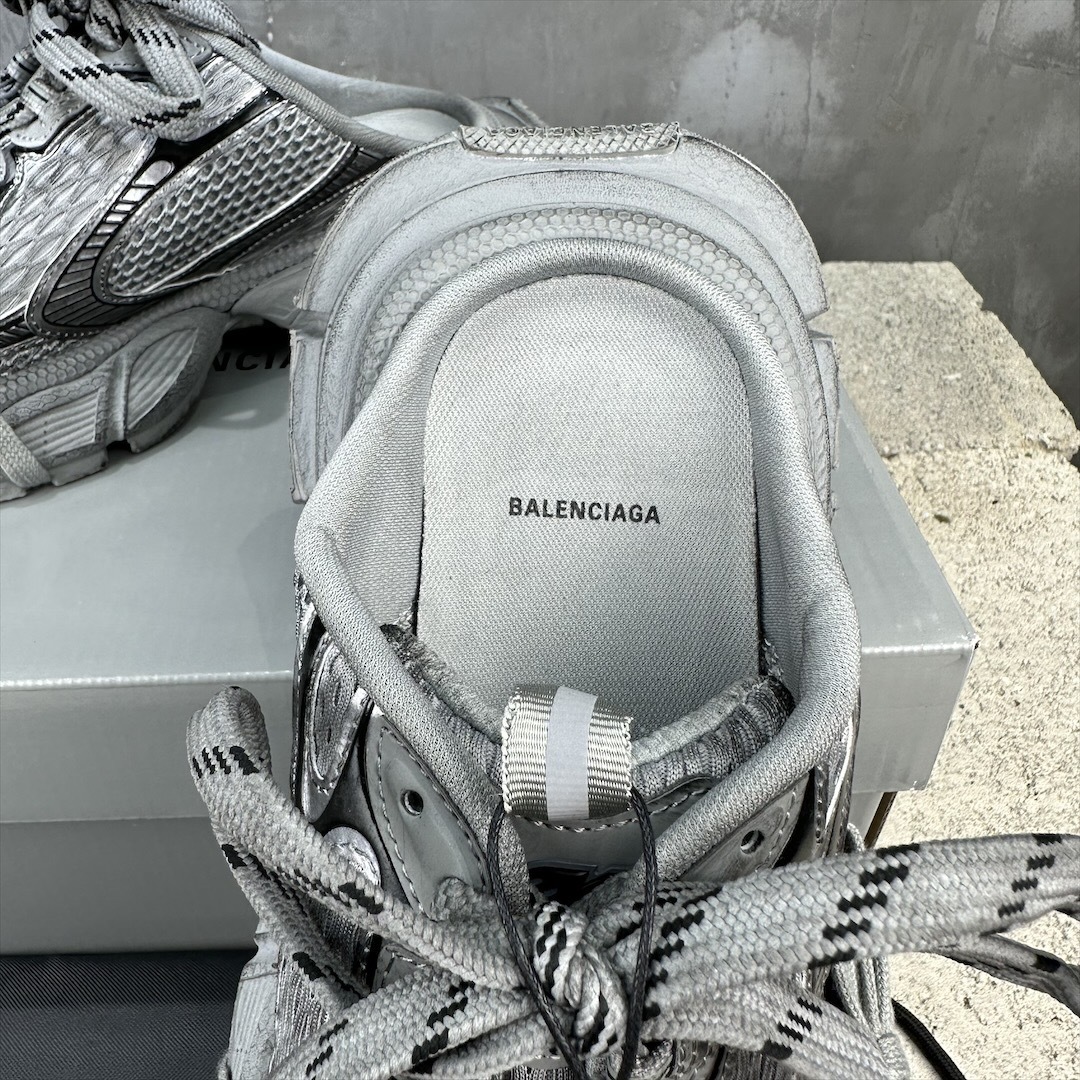 Full Grey Vintage Dirty Mesh Chunky Sneakers Multi Straps Double Laces Retro Platform Dad Shoes Breathable Shock Absorbing Anti Slip Wear Resistant Streetwear Casual Walking Trainers