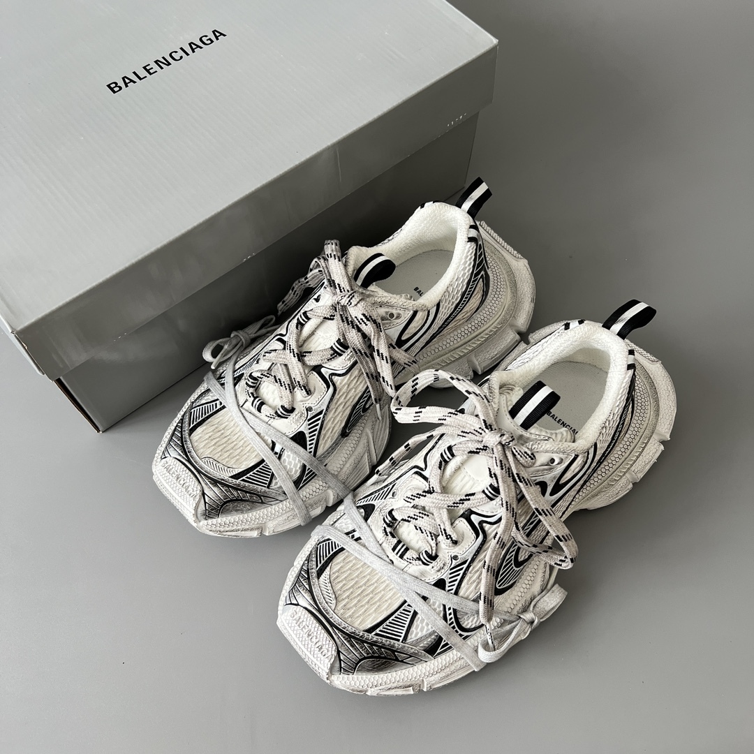 Black White Contrast Mesh Chunky Sneakers Double Shoelace Retro Platform Dad Shoes Breathable Shock Absorbing Non-Slip Wear Resistant Fashion Casual Walking Sports Trainers For Women