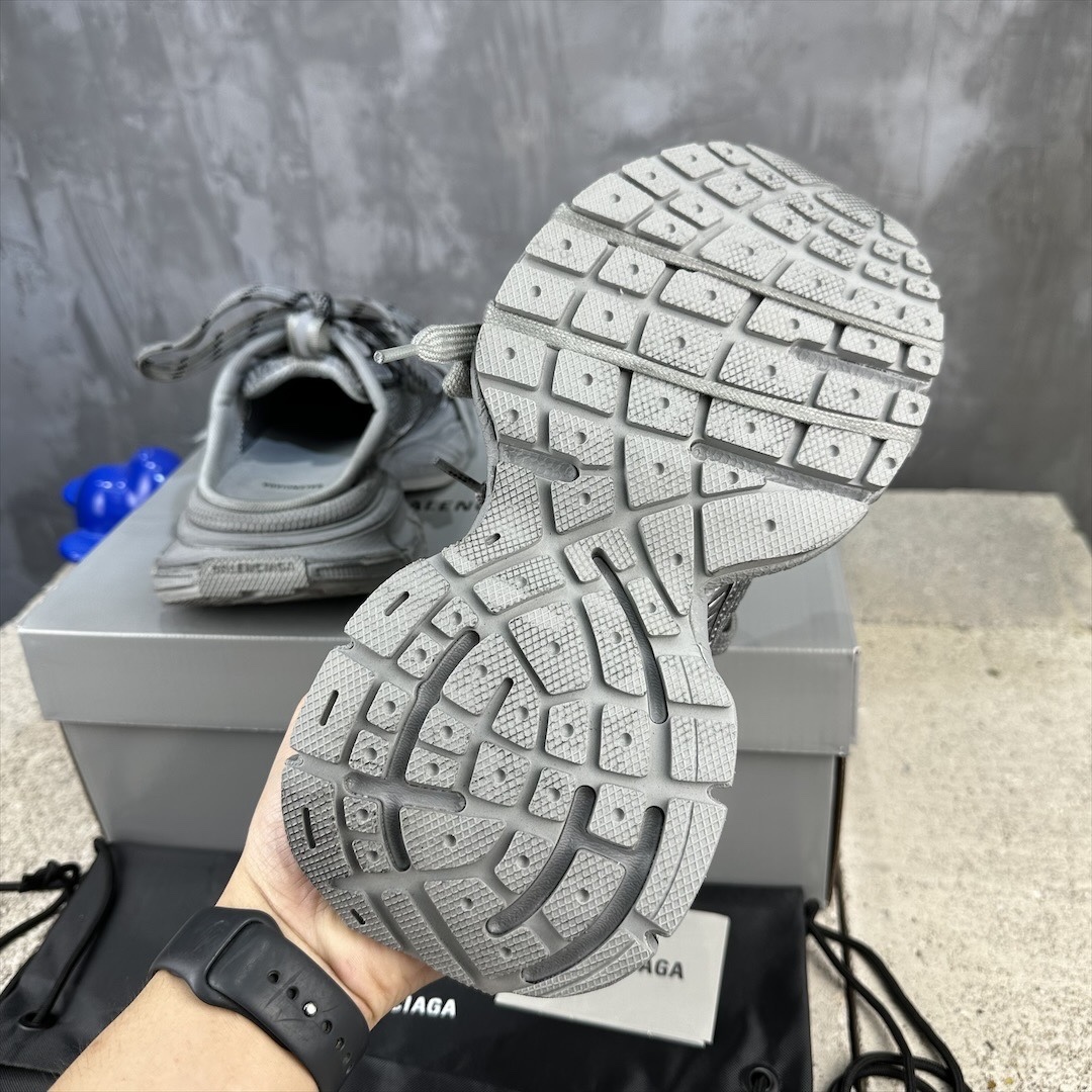 Full Grey Vintage Dirty Mesh Chunky Sneakers Multi Straps Double Laces Retro Platform Dad Shoes Breathable Shock Absorbing Anti Slip Wear Resistant Streetwear Casual Walking Trainers