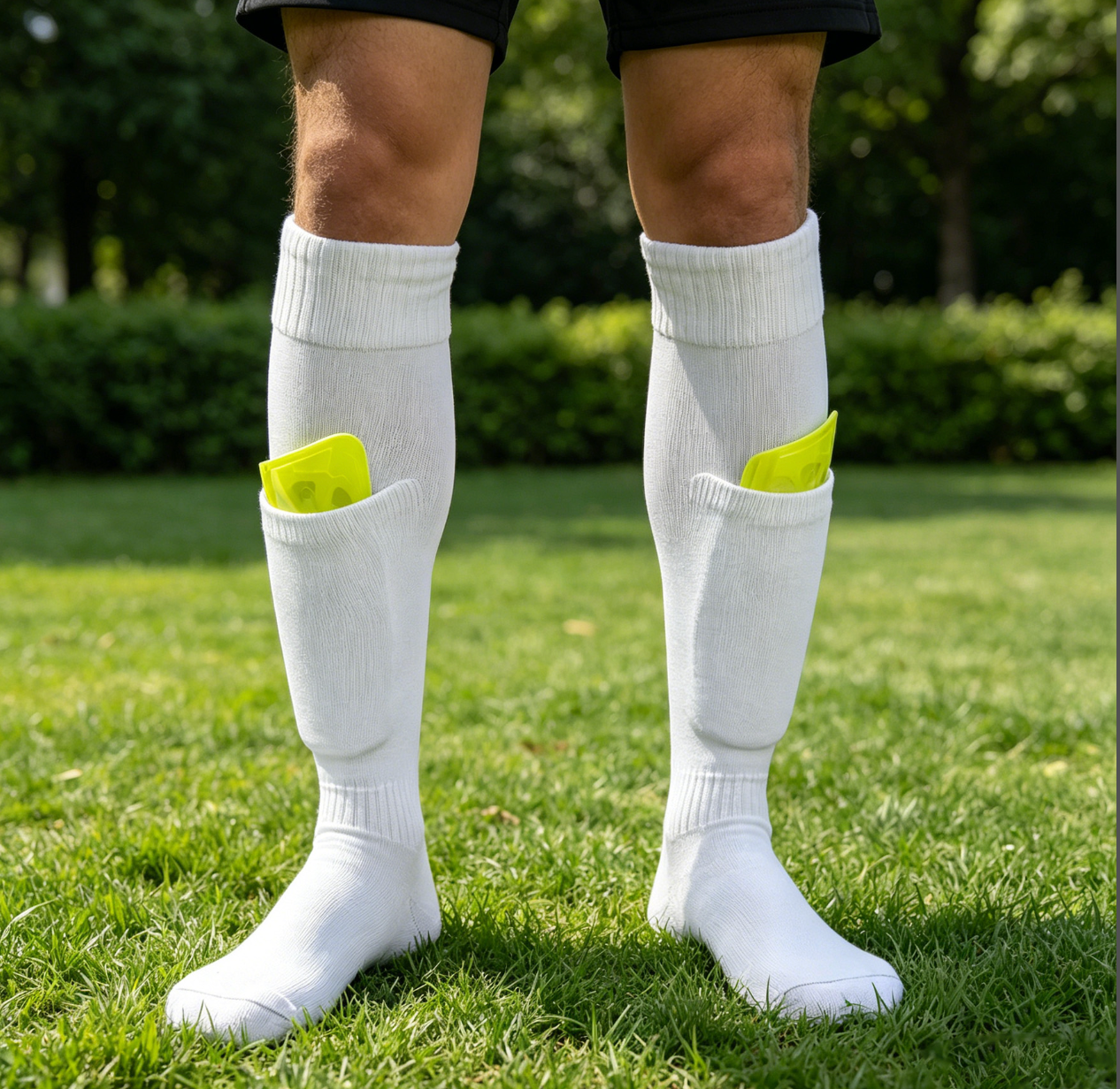 C15 Integrated Shin Guard Soccer Socks Terry wihte 01,MAKO SOURCING,C15 Integrated Shin Guard Soccer Socks Terry wihte 01