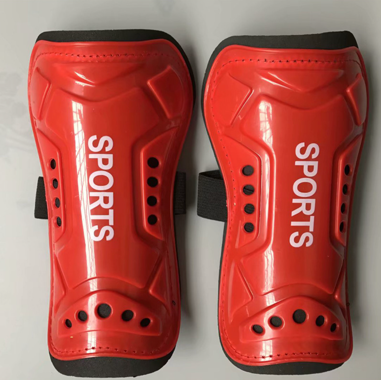 HB2 Strapped Shin Guards Strap Shin Guard red 02,MAKO SOURCING,HB2 Strapped Shin Guards Strap Shin Guard black 02