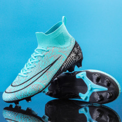High-Top Soccer Shoes – TF/AG for Adult Training,MAKO SOURCING,跨境高帮成人足球鞋男女TF碎钉人造草坪AG长钉学生训练足球鞋批发