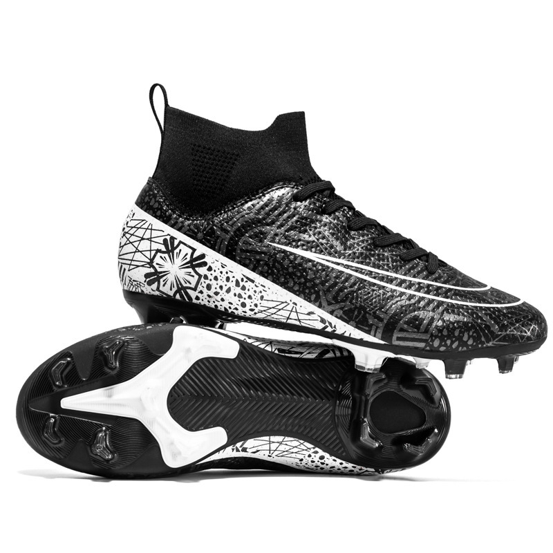 High-Top Soccer Shoes – TF/AG for Adult Training,MAKO SOURCING,跨境高帮成人足球鞋男女TF碎钉人造草坪AG长钉学生训练足球鞋批发