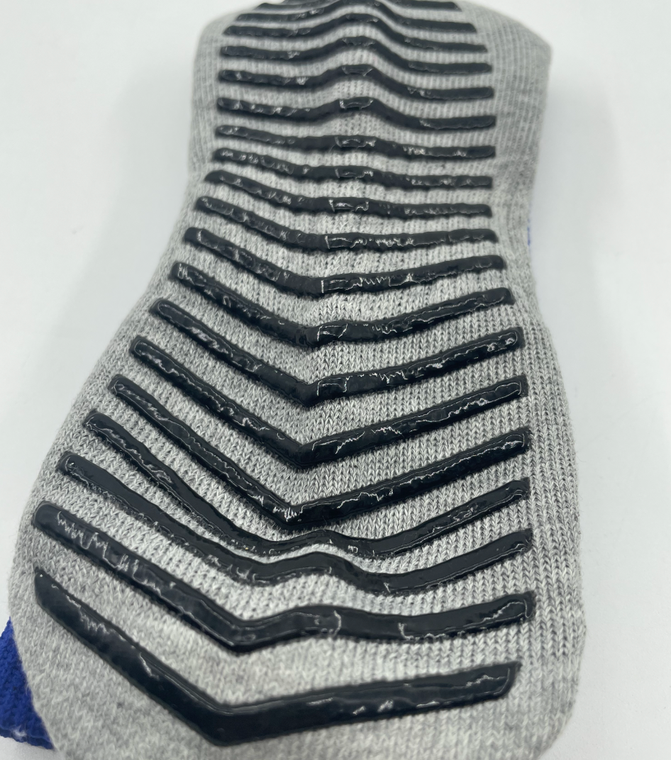 DD26 Striped Dispensed-Grip Mid-Calf Socks Stretchy blue,MAKO SOURCING,DD26 Striped Dispensed-Grip Mid-Calf Socks Stretchy blue