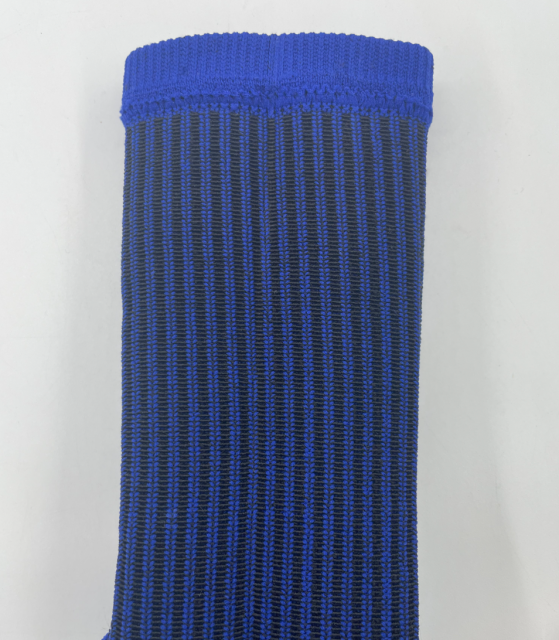 DD26 Striped Dispensed-Grip Mid-Calf Socks Stretchy blue,MAKO SOURCING,DD26 Striped Dispensed-Grip Mid-Calf Socks Stretchy blue