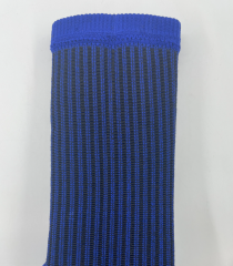 DD26 Striped Dispensed-Grip Mid-Calf Socks Stretchy blue,MAKO SOURCING,DD26 Striped Dispensed-Grip Mid-Calf Socks Stretchy blue