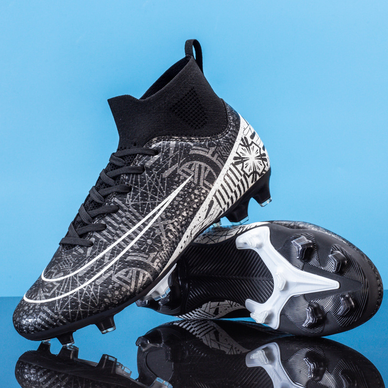 High-Top Soccer Shoes – TF/AG for Adult Training,MAKO SOURCING,跨境高帮成人足球鞋男女TF碎钉人造草坪AG长钉学生训练足球鞋批发