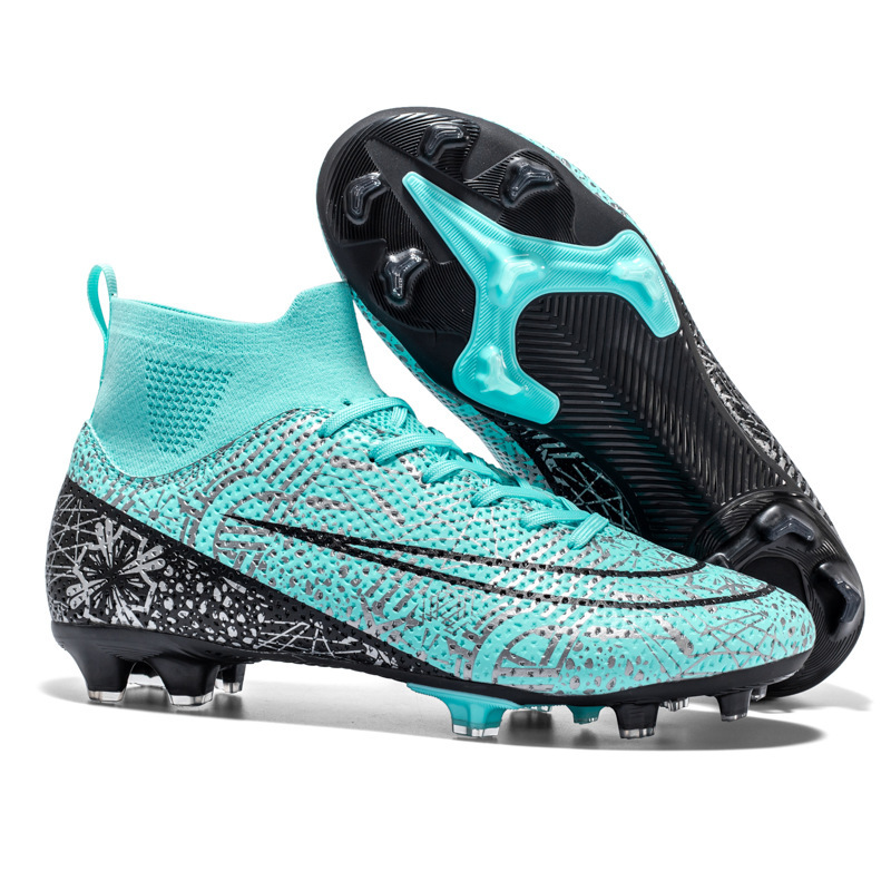 High-Top Soccer Shoes – TF/AG for Adult Training,MAKO SOURCING,跨境高帮成人足球鞋男女TF碎钉人造草坪AG长钉学生训练足球鞋批发