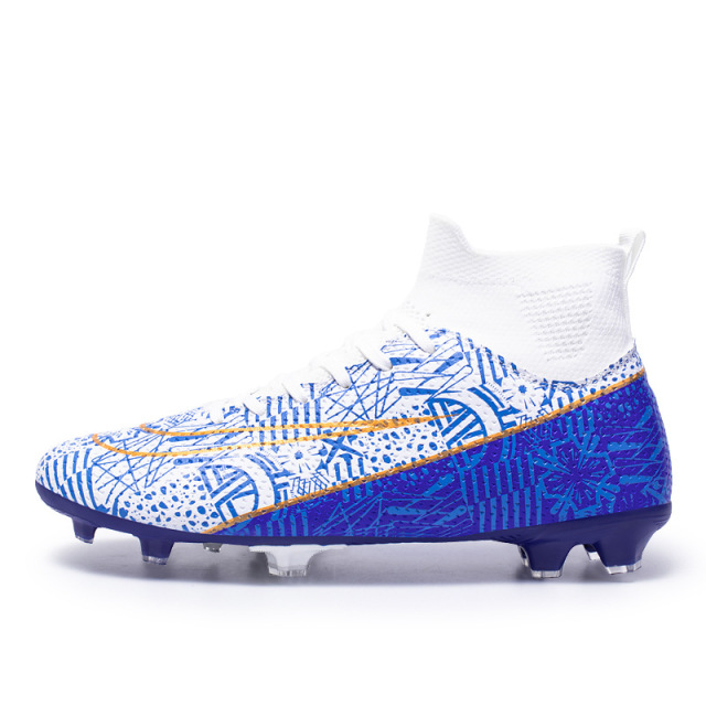 High-Top Soccer Shoes – TF/AG for Adult Training,MAKO SOURCING,跨境高帮成人足球鞋男女TF碎钉人造草坪AG长钉学生训练足球鞋批发