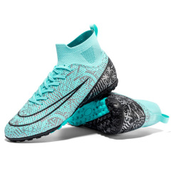 High-Top Soccer Shoes – TF/AG for Adult Training,MAKO SOURCING,跨境高帮成人足球鞋男女TF碎钉人造草坪AG长钉学生训练足球鞋批发