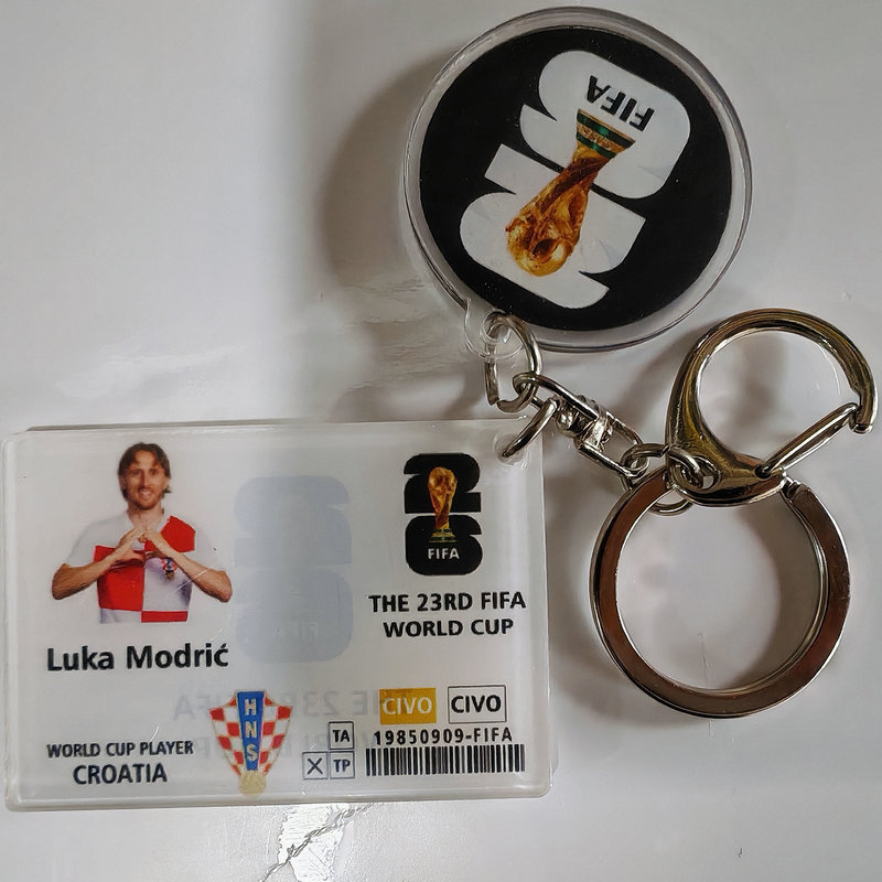 2026 World Cup Acrylic Keychain – Ronaldo, Neymar, Mbappé,MAKO SOURCING,2026 World Cup Acrylic Keychain