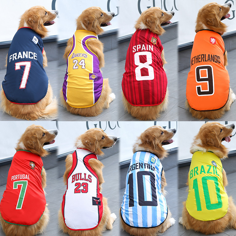 World Cup Pet Vests – Spring/Summer Dog & Cat Apparel, All Sizes,MAKO SOURCING,World Cup Pet Vests