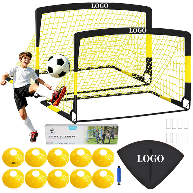 Portable Pop Up Soccer Goal for Kids – Backyard Training Set 2 Pack,MAKO SOURCING,Portable Pop Up Soccer Goal for Kids – Backyard Training Set 2 Pack