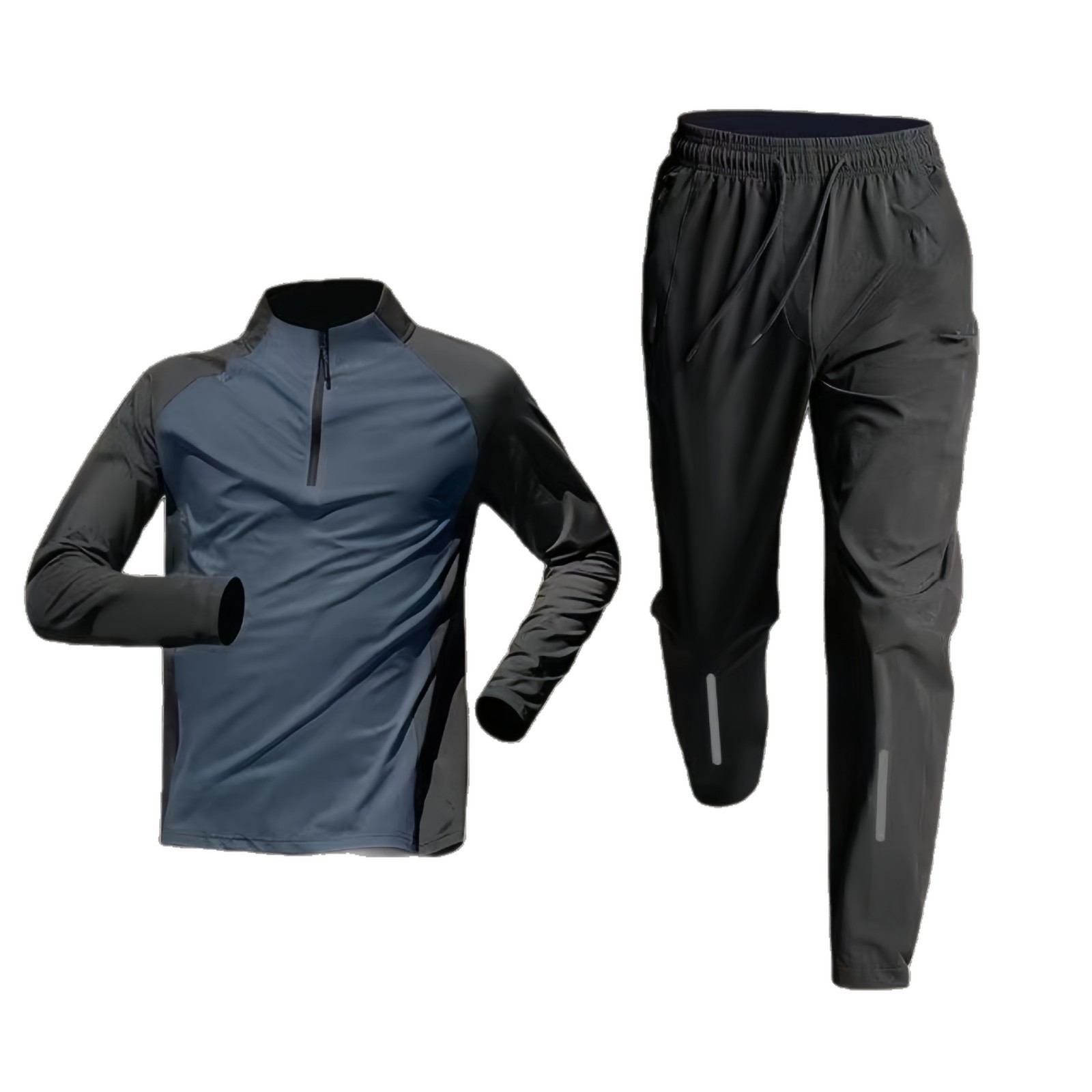 Men's & Women's Quarter-Zip Training Long Sleeve – Quick-Dry Running Fitness Top,MAKO SOURCING,Quarter-Zip Training Long Sleeve – Quick-Dry Running & Fitness Top for Men & Women | MAKO