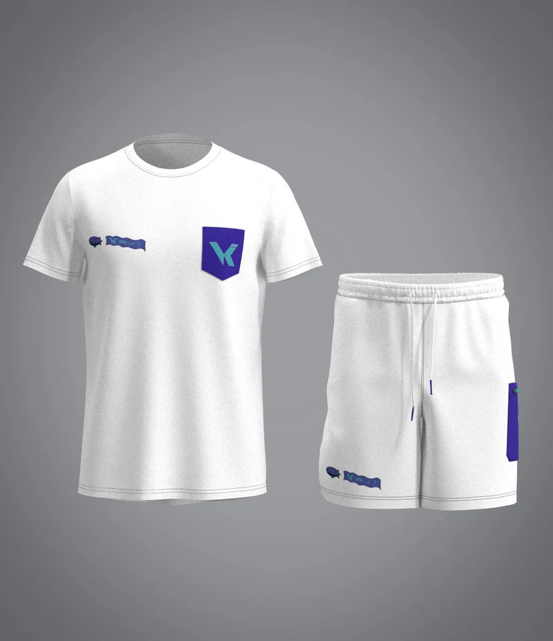 3D Printed VRK Men's Sportswear Set – Quick-Dry Breathable 2-Piece Football Jersey & Shorts,MAKO SOURCING,3D Printed VRK Men's Sportswear Set – Quick-Dry Breathable Football Jersey & Shorts | MAKO