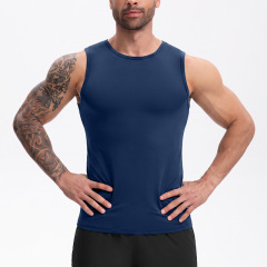 Men's High Elastic Quick-Dry Sleeveless Tank Top – Gym Running Training Workout Shirt,MAKO SOURCING,Men's Quick-Dry Sleeveless Tank Top – High Elastic Gym & Running Shirt | MAKO