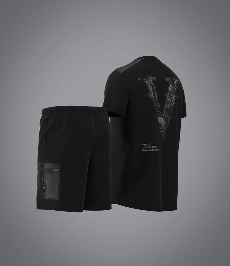 3D Printed VRK Men's Sportswear Set – Quick-Dry Breathable 2-Piece Football Jersey & Shorts,MAKO SOURCING,3D Printed VRK Men's Sportswear Set – Quick-Dry Breathable Football Jersey & Shorts | MAKO