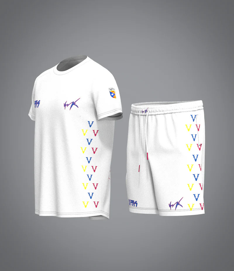 3D Printed VRK Men's Sportswear Set – Quick-Dry Breathable 2-Piece Football Jersey & Shorts,MAKO SOURCING,3D Printed VRK Men's Sportswear Set – Quick-Dry Breathable Football Jersey & Shorts | MAKO