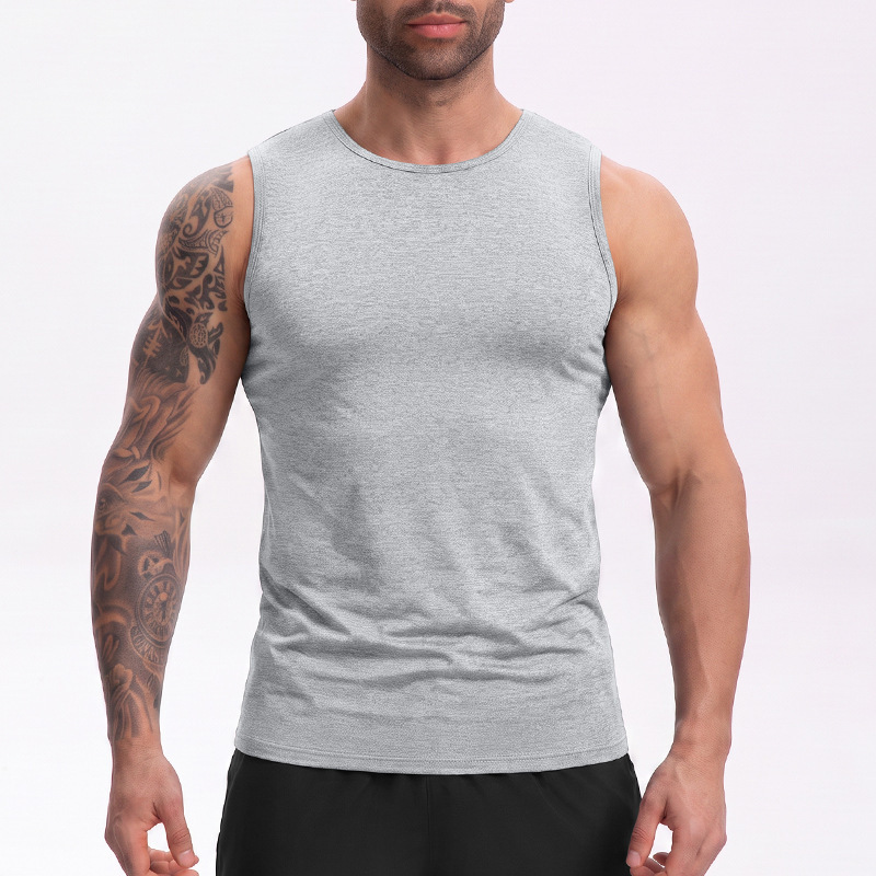 Men's High Elastic Quick-Dry Sleeveless Tank Top – Gym Running Training Workout Shirt,MAKO SOURCING,Men's Quick-Dry Sleeveless Tank Top – High Elastic Gym & Running Shirt | MAKO