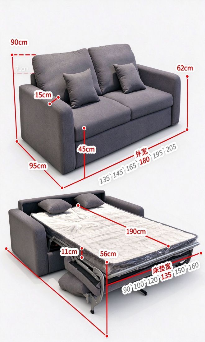 B2,Foshan Senchen Furniture Co.,Ltd,sofa bed