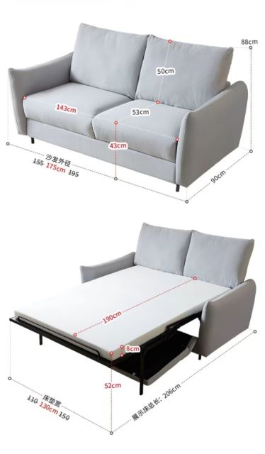 K18,Foshan Senchen Furniture Co.,Ltd,sofa bed