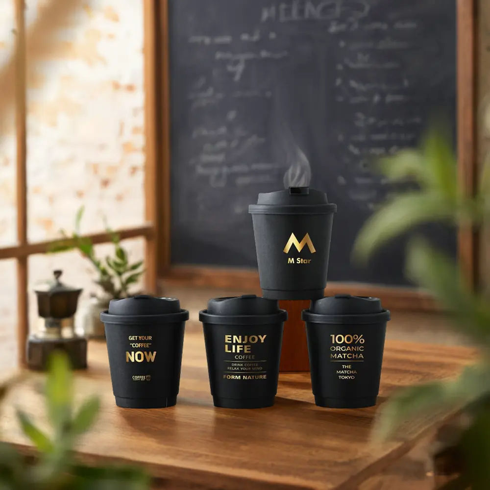 8oz 10oz Double Wall Hot Stamping Coffee Cups,Beverage Promo Solutions,8oz 10oz Double Wall Hot Stamping Coffee Cups