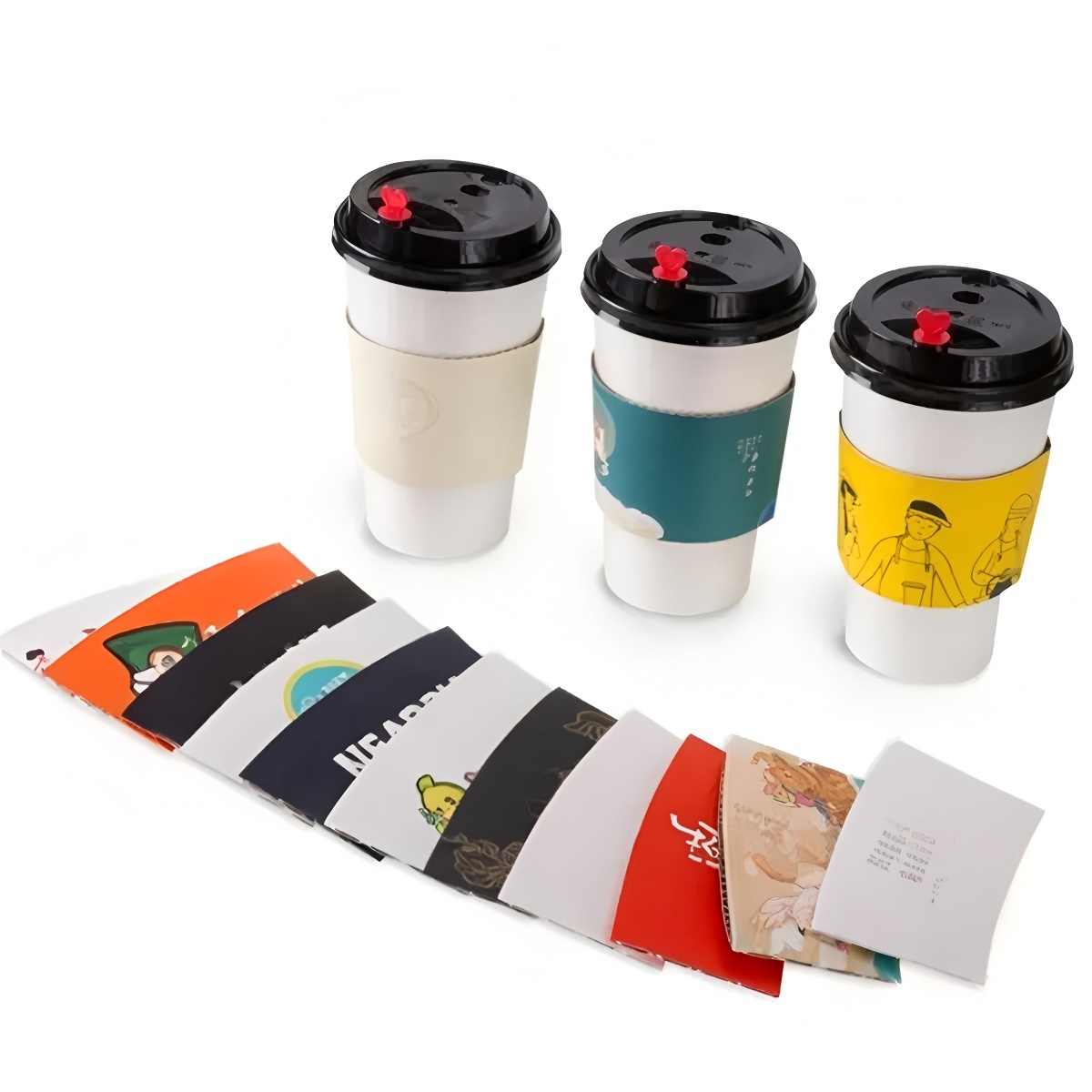 Custom Kraft Coffee Cup Sleeve,Beverage Promo Solutions,Custom Kraft Coffee Cup Sleeve