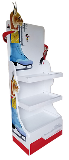 3-Tier Wooden Display Rack,Beverage Promo Solutions,3-Tier Wooden Display Rack