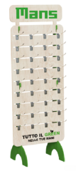 Wooden Display Rack with Hooks,Beverage Promo Solutions,Wooden Display Rack with Hooks