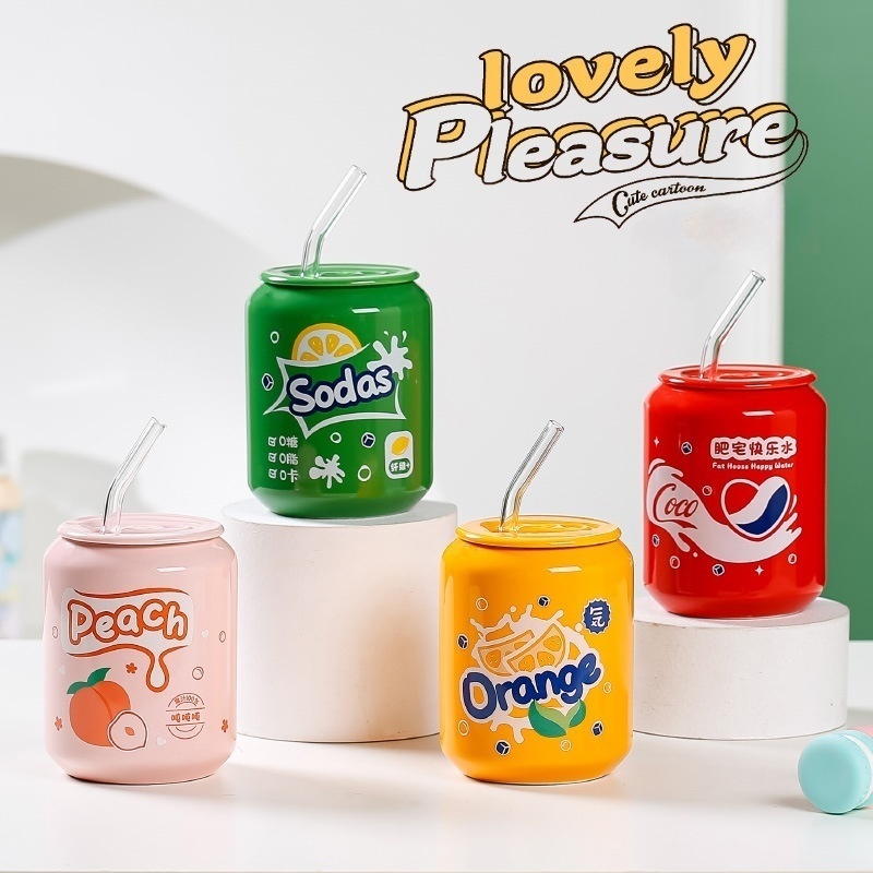 Ceramic cup with straw,Beverage Promo Solutions,Ceramic cup with straw