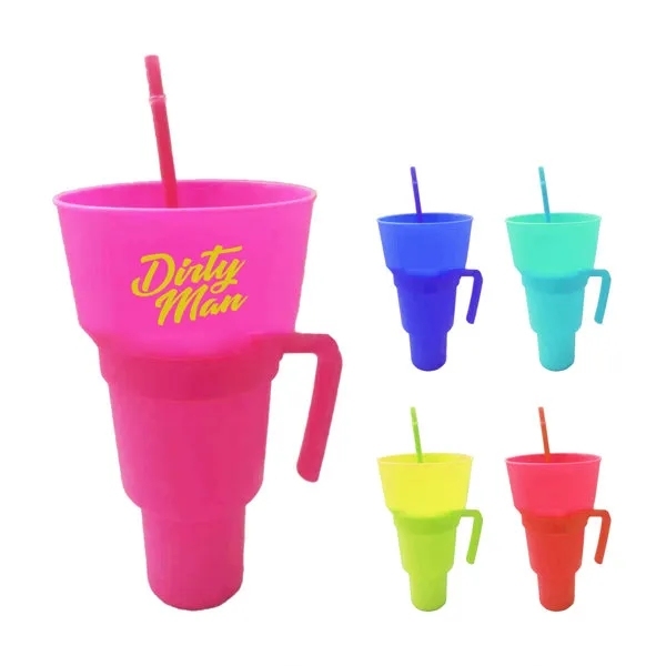 Stadium Tumbler With Snack Bowl,Beverage Promo Solutions,Stadium Tumbler With Snack Bowl
