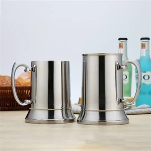15 oz Stainless Steel Beer Mug,Beverage Promo Solutions,15 oz Stainless Steel Beer Mug