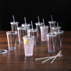 Double-Walled Transparent Drinking Cup,Beverage Promo Solutions,Double-Walled Transparent Drinking Cup