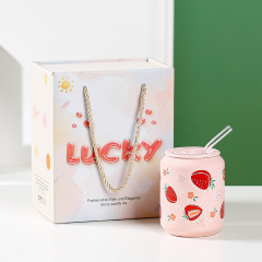 Ceramic cup with straw,Beverage Promo Solutions,Ceramic cup with straw