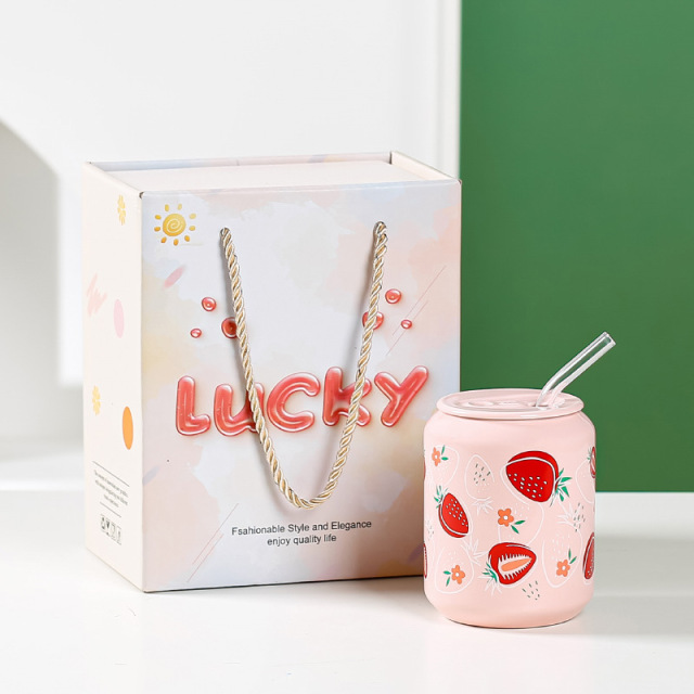 Ceramic cup with straw,Beverage Promo Solutions,Ceramic cup with straw