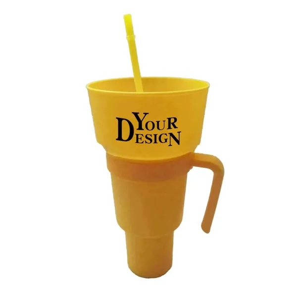 Stadium Tumbler With Snack Bowl,Beverage Promo Solutions,Stadium Tumbler With Snack Bowl