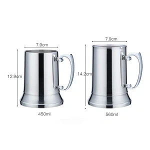 15 oz Stainless Steel Beer Mug,Beverage Promo Solutions,15 oz Stainless Steel Beer Mug