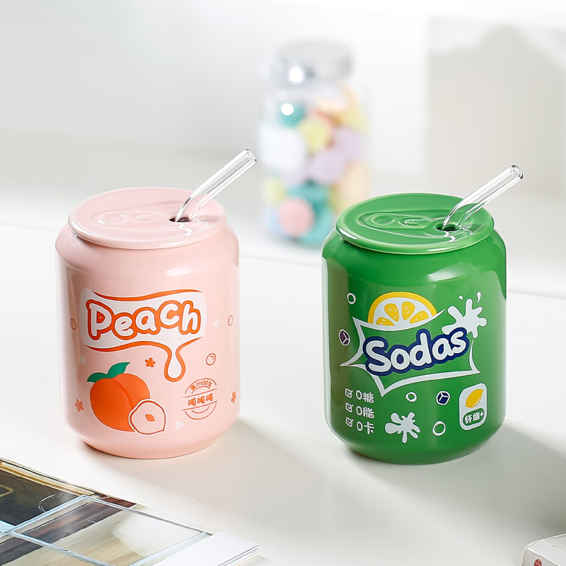 Ceramic cup with straw,Beverage Promo Solutions,Ceramic cup with straw