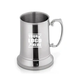 15 oz Stainless Steel Beer Mug,Beverage Promo Solutions,15 oz Stainless Steel Beer Mug