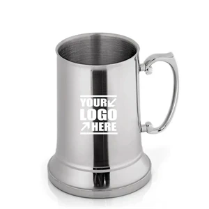 15 oz Stainless Steel Beer Mug,Beverage Promo Solutions,15 oz Stainless Steel Beer Mug
