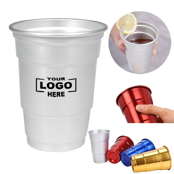 17 oz Custom Stadium Aluminum Cup,Beverage Promo Solutions,17 oz Custom Stadium Aluminum Cup