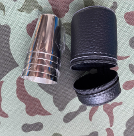 1oz stainless steel portable single-decker shot glass,Beverage Promo Solutions,1oz stainless steel portable single-decker shot glass