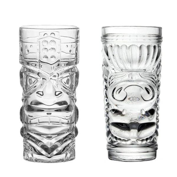 430ml 15oz Clear Tiki Glasses,Beverage Promo Solutions,430ml 15oz Clear Tiki Glasses