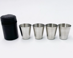 1oz stainless steel portable single-decker shot glass,Beverage Promo Solutions,1oz stainless steel portable single-decker shot glass