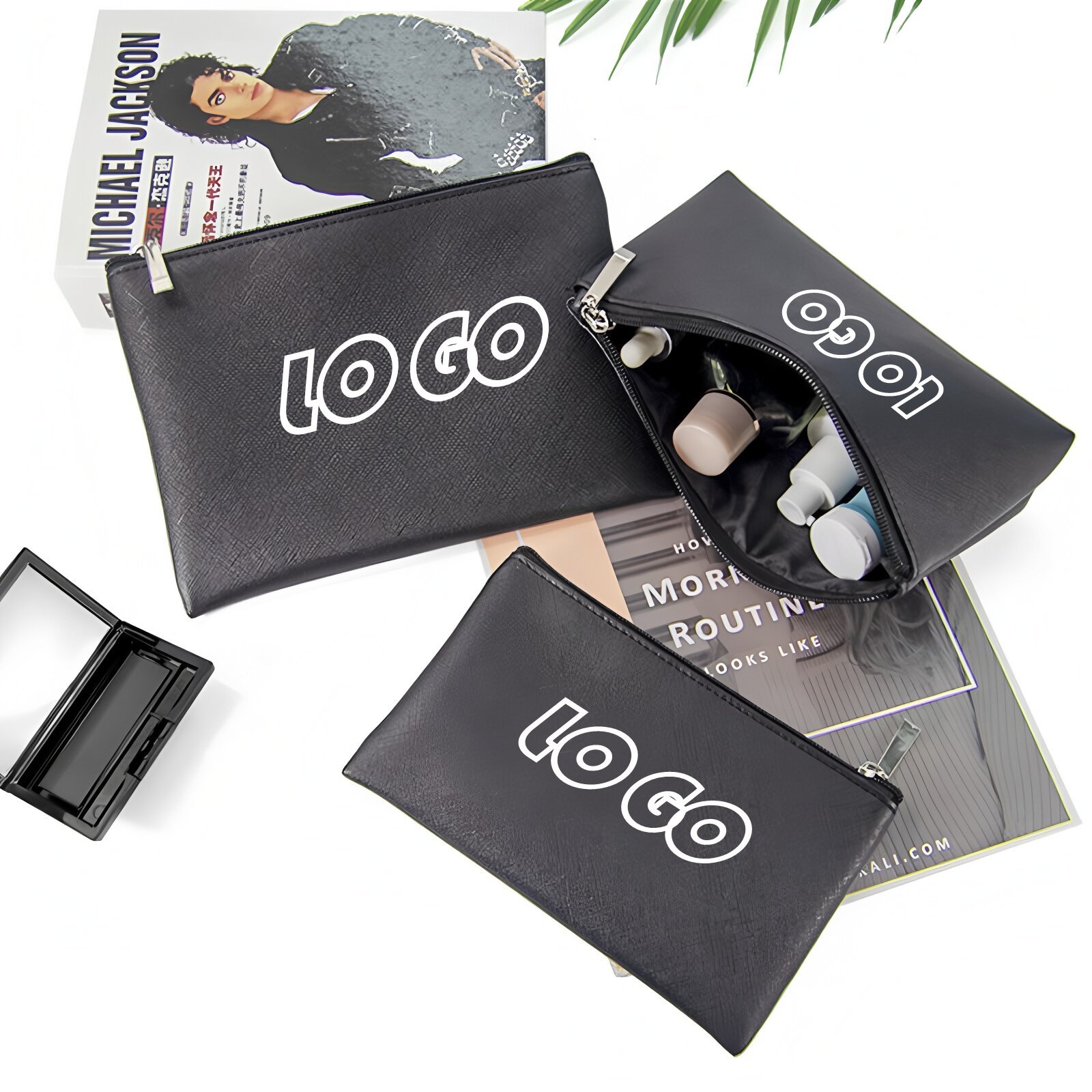Personalised PU Leather Makeup Bag,Beverage Promo Solutions,Personalised PU Leather Makeup Bag