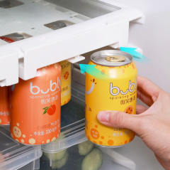 Refrigerator Hanging Can Dispenser Rack - Adjustable Storage Organizer,Beverage Promo Solutions,Refrigerator Hanging Can Dispenser Rack - Adjustable Storage Organizer