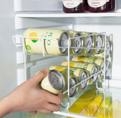 Double Layer Beverage Can Storage Rack for Refrigerator,Beverage Promo Solutions,Double Layer Beverage Can Storage Rack for Refrigerator