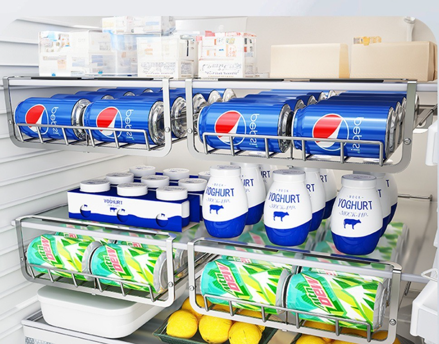 Automatic Rolling Can Dispenser Rack for Beverages,Beverage Promo Solutions,Automatic Rolling Can Dispenser Rack for Beverages