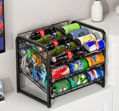 Multi-Layer Rolling Drawer Can Storage Rack for Beverages,Beverage Promo Solutions,Multi-Layer Rolling Drawer Can Storage Rack for Beverages
