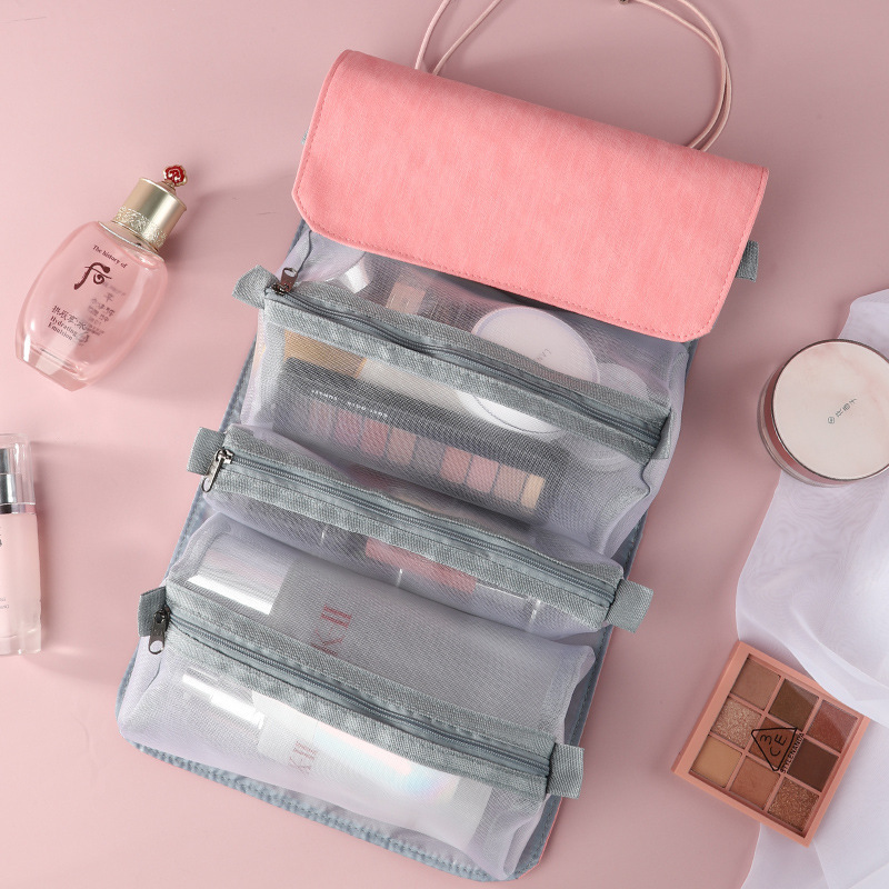4 Fold Detachable Roll Up Makeup Bag,Beverage Promo Solutions,4 Fold Detachable Roll Up Makeup Bag